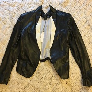 Theyskens Theory Leather Jacket Size 4 NWT
